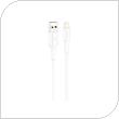 Καλώδιο Σύνδεσης USB 2.0 Foneng XS01 USB A σε Lightning 2.4A 1m Λευκό