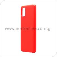 Liquid Silicon inos Samsung A315F Galaxy A31 L-Cover Hot Red