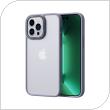Θήκη TPU & PC Comma Joy Elegant Anti-Shock Apple iPhone 14 Pro Metal Frame Γκρι