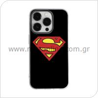 Θήκη Soft TPU DC Superman 002 Apple iPhone 14 Pro Max Μαύρο
