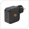 Φορτιστής Ταξιδίου Ταχείας Φόρτισης Hammer RapidCharge Duo με Τετραπλή Έξοδο USB A & 3 x USB C PD 100W Μαύρο