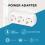 Power Adapter GSC 3 Way White