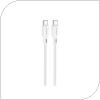 USB 2.0 Cable Foneng XS11 Braided USB C to USB C 60W 1m White