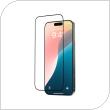 Tempered Glass Full Face Entire View Devia Apple iPhone 16 Star Μαύρο (1 τεμ.)