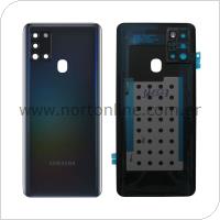 Battery Cover Samsung A217F Galaxy A21s Black (Original)