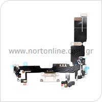 Flex Cable Apple iPhone 14 Plus with Plugin Connector White (OEM)