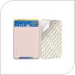 Silicon Card Pocket AhaStyle PT133-S for Smartphones Pink