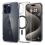 TPU & PC Back Cover Case Spigen Ultra Hybrid Mag Magsafe Apple iPhone 15 Pro Max Clear-Graphite