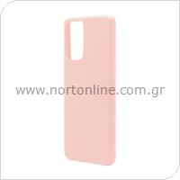 Liquid Silicon inos Samsung A525F Galaxy A52/ A526B Galaxy A52 5G/ A528B Galaxy A52s 5G L-Cover Salmon Pink