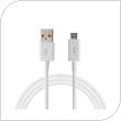 USB 2.0 Cable Samsung ECB-DU4AWE USB A to Micro USB 1m White (Bulk)