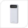 Φορτιστής Ανάγκης Devia EP189 10W 10000mAh με 4 Ενσωματωμένα Καλώδια Kintone Λευκό
