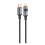 USB 2.0 Cable Foneng X116 Power Display Aluminum Alloy Braided USB C to Lightning PD 27W 1.2m Black