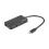 Hub USB C Natec Silkworm NHU-1343 σε 4 x USB 3.0 Μαύρο