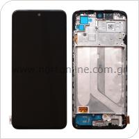 LCD with Touch Screen & Middle Plate Xiaomi Redmi Note 10/ Note 10S Black (Original)