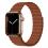 Strap Devia Sport3 Silicone Magnet Apple Watch (38/ 40/ 41mm) Deluxe Saddle Brown