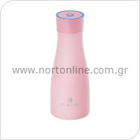 Smart Μπουκάλι-Θερμός UV Noerden LIZ Ανοξείδωτο 350ml Ροζ