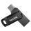 USB 3.2 Flash Disk SanDisk Ultra Dual Drive Go SDDDC3 USB A & USB C 256GB 400MB/s Μαύρο
