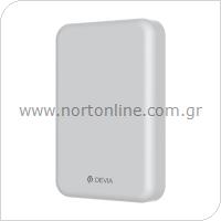 Wireless Power Bank Devia EP114 V2 Magnetic PD 20W 5000mAh Smart White