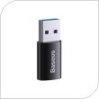 Αντάπτορας Baseus Ingenuity Mini USB C Host OTG Θηλυκό σε USB A Αρσενικό Μαύρο