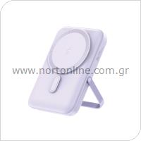 Φορτιστής Ανάγκης Foneng CX101 Magnetic Wireless 20W 10000mAh με Βραχίονα Στήριξης Μωβ