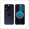 Back Cover Glass Apple iPhone 15 Pro Max with Magsafe Magnets Blue Titanium (OEM)