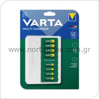 Universal Battery Charger Varta up to 8 Batteries AA/AAA/9V White