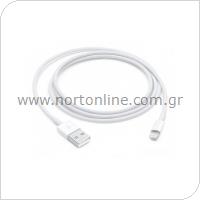 Kαλώδιο Apple MXLY2 USB A σε Lightning 1m Λευκό
