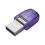 USB 3.2 Flash Disk Kingston DataTraveler Dual Drive DTDUO USB A & USB C 128GB Μωβ