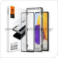 Tempered Glass Full Face Spigen Glas.tR Align Master Samsung A526B Galaxy A52 5G/ A528B Galaxy A52s 5G Black (1 pc)