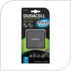 Φορτιστής Ταξιδίου Duracell Worldwide EU/UK/US/AU με Έδοδο USB A & USB C 5.4A Μαύρο