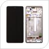 LCD with Touch Screen & Front Cover Samsung A536B Galaxy A53 5G White (Original)