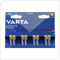 Μπαταρία Alkaline Varta Longlife Power AAA LR03 Plastic Free (8 τεμ.)