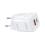 Travel Fast Charger Choetech PD5006 with Dual Output USB A & USB C PD PPS 33W White