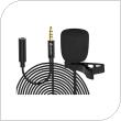 Wired Microphone Devia EM603 3.5mm 1.5m Smart Black