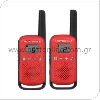 Walkie Talkie Motorola T42 Κόκκινο (2 τεμ.)