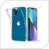 Θήκη TPU Spigen Liquid Crystal (1 τεμ) & Tempered Glass TR Slim (2 τεμ) Apple iPhone 13 mini  Crystal Pack Διάφανο