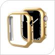 Θήκη PC Ahastyle WG59-D Apple Watch 7 45mm Επιμεταλλωμένο Ματ Χρυσό (2 τεμ.)