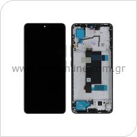 LCD with Touch Screen & Middle Plate Xiaomi Redmi Note 13 Pro 5G Midnight Black (Original)