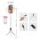 Wireless Selfie Stick & Tripod Blavec Coco P04 with Remote Control for Smartphones with Width 65mm to 95mm White