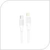 USB 2.0 Cable Foneng X80-PD USB C to Lightning PD 27W 1m White