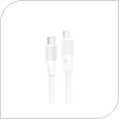USB 2.0 Cable Foneng X80-PD USB C to Lightning PD 27W 1m White