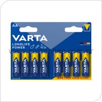 Battery Alkaline Varta Longlife Power AA LR06 (4+4 pcs)