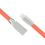 USB 2.0 Flat Cable inos USB A to Lightning Aluminium 1m Orange