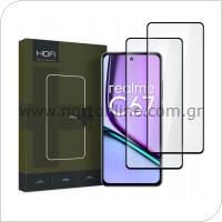 Tempered Glass Hofi Premium Pro+ Realme C67 4G Μαύρο (2 τεμ.)