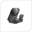 Wireless Charger Magnetic 3in1 Borofone BQ38 15W Black