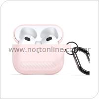 TPU Case Dux Ducis PECB Apple AirPods 3 with Aluminum Hook Pink