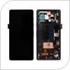 LCD with Touch Screen & Middle Plate Google Pixel 7a 5G Black (OEM)