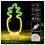 Neon LED Forever Light FSC-12 PINEAPPLE (USB/Μπαταρίας & On/Off) με Stand Κίτρινο-Πράσινο