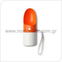 Portable Pet Water Cup Moestar Rocket 230ml Orange-White