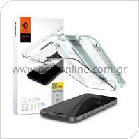 Tempered Glass Full Face Spigen Glas.tR EZ-FIT Apple iPhone 15 Plus Μαύρο